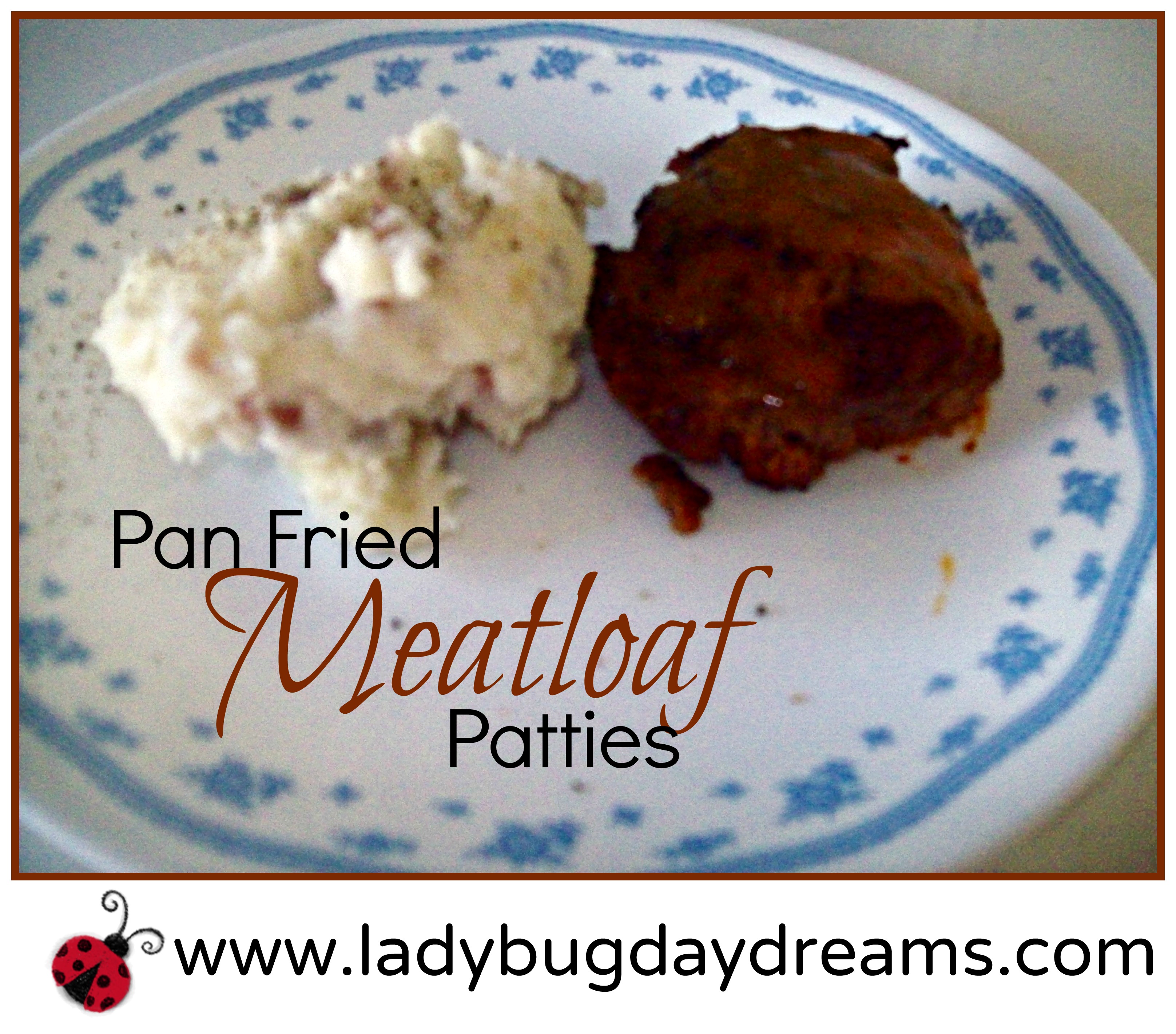 Pan Fried Meatloaf Patties recipe
