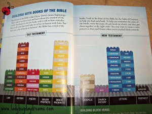 Bible books bricks