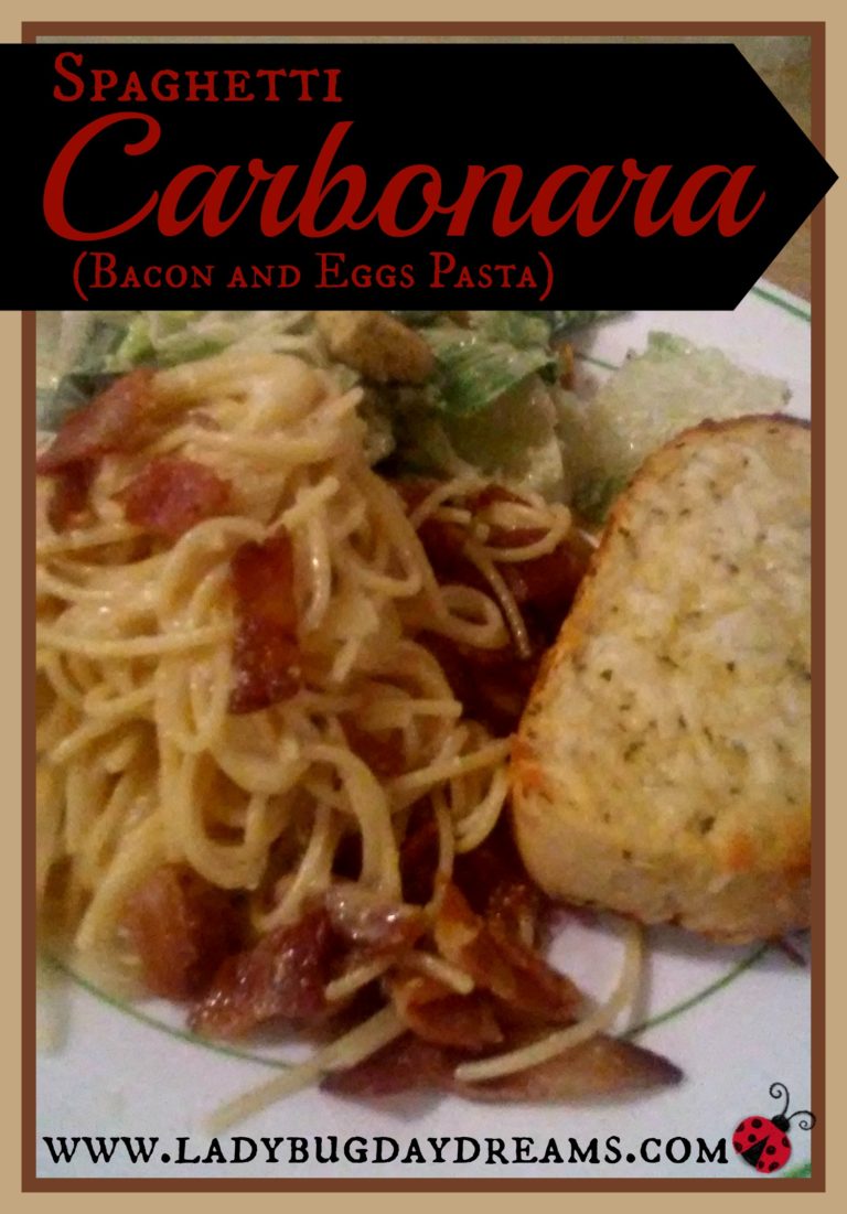 Spaghetti Carbonara Recipe at Ladybug Daydreams