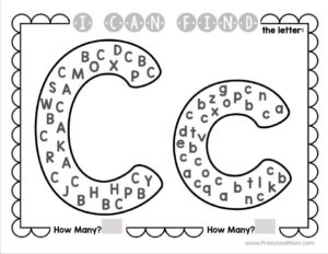 Find the letter within the letter and then count how many there were.