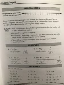 The very first lesson. Note that there's nothing on the page except the actual information needed and practice problems. That's what I mean by "no frills." Click to enlarge.