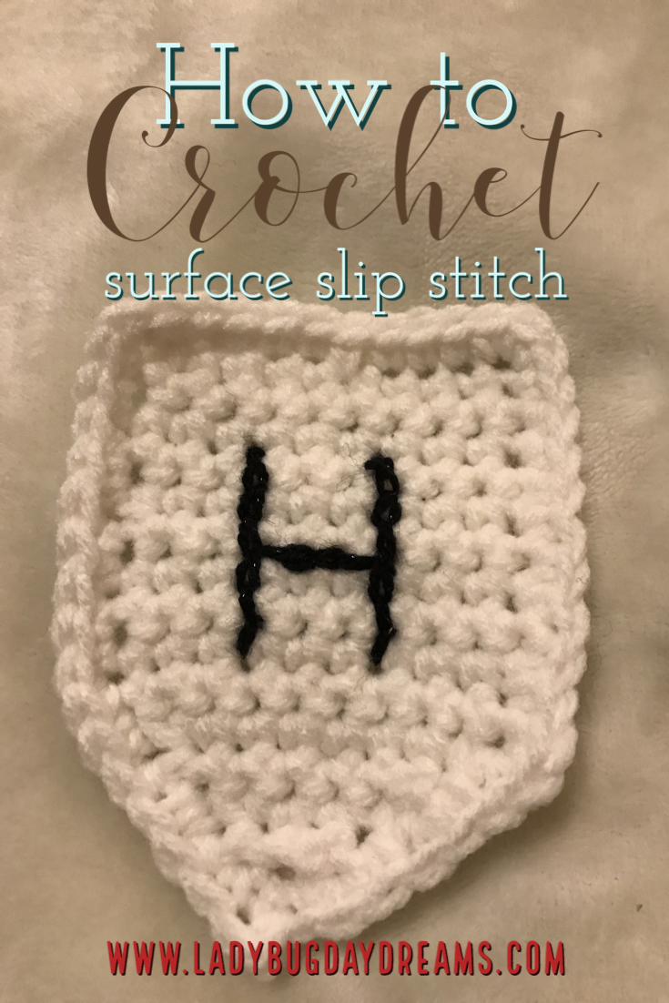 How to crochet surface slip stitch | ladybugdaydreams.com